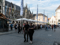 Tourists are visiting the center of Munich in Munich, Germany, on July 21, 2024. (