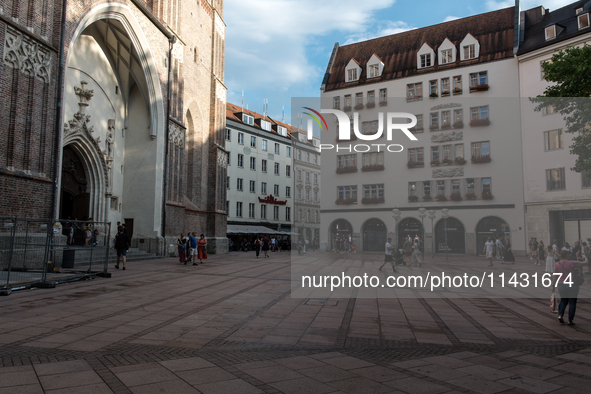 Tourists are visiting the center of Munich in Munich, Germany, on July 21, 2024. 