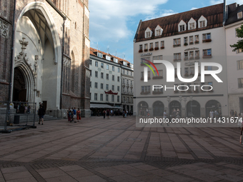 Tourists are visiting the center of Munich in Munich, Germany, on July 21, 2024. (