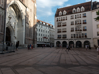 Tourists are visiting the center of Munich in Munich, Germany, on July 21, 2024. (