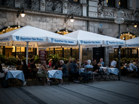 Tourists are visiting the center of Munich in Munich, Germany, on July 21, 2024. (