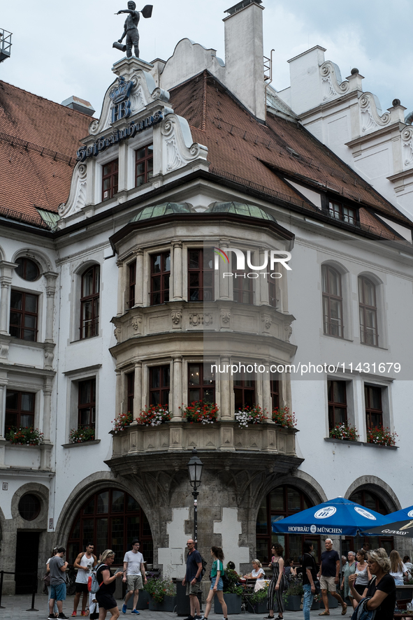 Tourists are visiting the center of Munich in Munich, Germany, on July 21, 2024. 