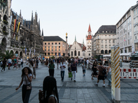 Tourists are visiting the center of Munich in Munich, Germany, on July 21, 2024. (