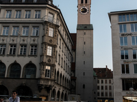 Tourists are visiting the center of Munich in Munich, Germany, on July 21, 2024. (