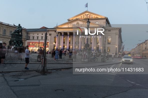 Tourists are visiting the center of Munich in Munich, Germany, on July 21, 2024. 