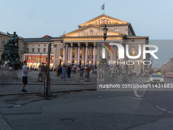 Tourists are visiting the center of Munich in Munich, Germany, on July 21, 2024. (