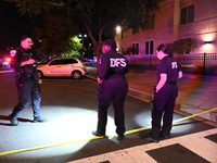 Three people are being shot, with one dead, in Washington, D.C., United States, on July 24, 2024. At approximately 9:25 p.m., Wednesday even...