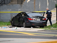 One person is suffering injuries after being shot in Washington, D.C., United States, on July 25, 2024. One person is being injured on the 1...