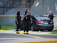 One person is suffering injuries after being shot in Washington, D.C., United States, on July 25, 2024. One person is being injured on the 1...