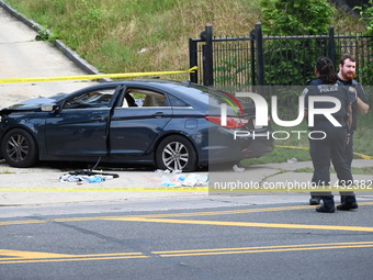 One person is suffering injuries after being shot in Washington, D.C., United States, on July 25, 2024. One person is being injured on the 1...