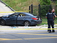 One person is suffering injuries after being shot in Washington, D.C., United States, on July 25, 2024. One person is being injured on the 1...