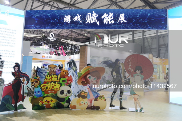 A view of the 20th ChinaJoy in Shanghai, China, on July 30, 2023. 