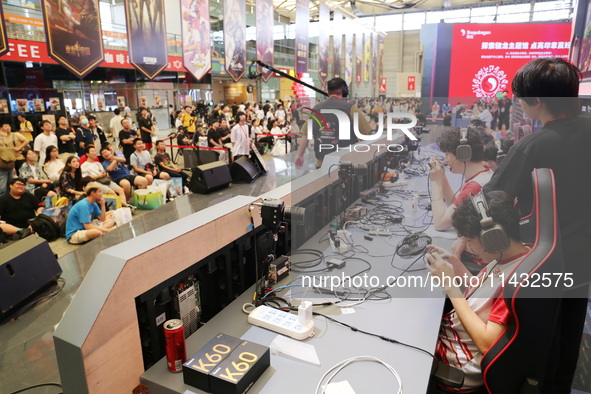 A view of the 20th ChinaJoy in Shanghai, China, on July 30, 2023. 