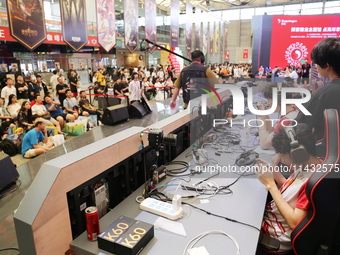 A view of the 20th ChinaJoy in Shanghai, China, on July 30, 2023. (