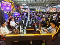 A view of the 20th ChinaJoy in Shanghai, China, on July 30, 2023. (