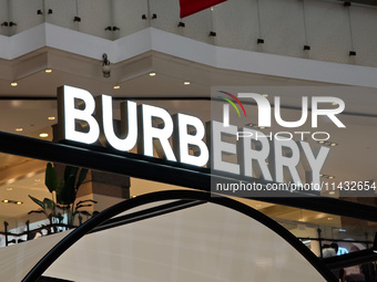 A Burberry store is being seen in Shanghai, China, on July 25, 2024. (