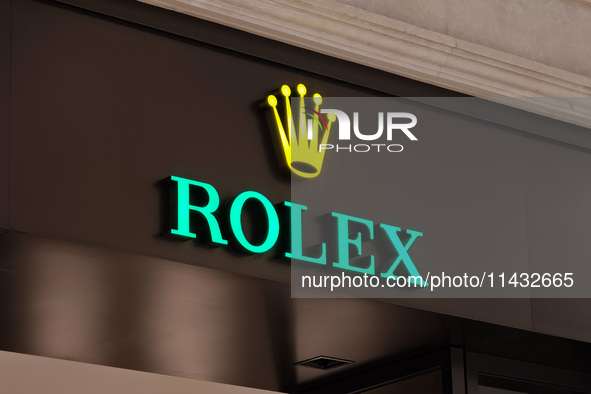 A Rolex watch store is being seen in Shanghai, China, on July 25, 2024. 