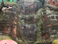 Tourists are visiting the Leshan Giant Buddha scenic spot in Leshan, China, on July 25, 2024. (