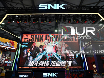 The SNK Booth is appearing at ChinaJoy 2024 in Shanghai, China, on July 25, 2024. (