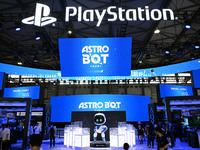 The SONY PlayStation booth is appearing at ChinaJoy 2024 in Shanghai, China, on July 25, 2024. (