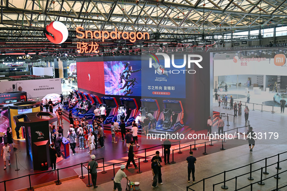 Snapdragon Theme Hall is taking place at ChinaJoy 2024 in Shanghai, China, on July 25, 2024. 