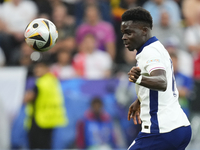 Bukayo Saka right winger of England and Arsenal FC during the UEFA EURO 2024 semi-final match between Netherlands and England at Football St...