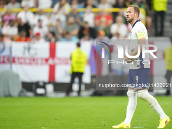 Harry Kane centre-forward of England and Bayern Munich during the UEFA EURO 2024 semi-final match between Netherlands and England at Footbal...