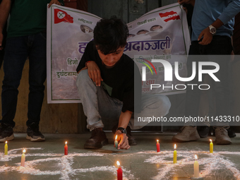 The student wing of the ruling Nepali Congress, the Nepal Student Union, is holding a candlelight vigil in memory of the victims of Wednesda...