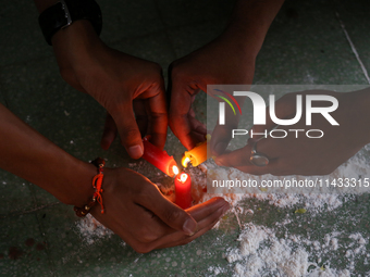 The student wing of the ruling Nepali Congress, the Nepal Student Union, is holding a candlelight vigil in memory of the victims of Wednesda...