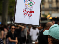 Several hundred people are gathering at Place de la Republique, in Paris, France, on July 25, 2024, to denounce the social and environmental...