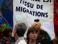 Several hundred people are gathering at Place de la Republique, in Paris, France, on July 25, 2024, to denounce the social and environmental...