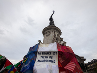 Several hundred people are gathering at Place de la Republique, in Paris, France, on July 25, 2024, to denounce the social and environmental...