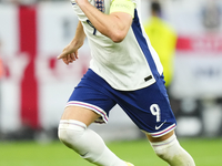 Harry Kane centre-forward of England and Bayern Munich celebrates after scoring his sides first goal during the UEFA EURO 2024 semi-final ma...