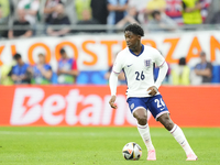 Kobbie Mainoo central midfield of England and Manchester United during the UEFA EURO 2024 semi-final match between Netherlands and England a...