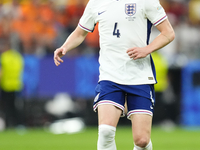 Declan Rice defensive midfield of England and Arsenal FC during the UEFA EURO 2024 semi-final match between Netherlands and England at Footb...