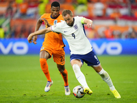 Harry Kane centre-forward of England and Bayern Munich during the UEFA EURO 2024 semi-final match between Netherlands and England at Footbal...