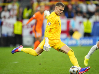 Bart Verbruggen goalkeeper of Netherlands and Brighton & Hove Albion during the UEFA EURO 2024 semi-final match between Netherlands and Engl...