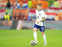 Kieran Trippier right-back of England and Newcastle United during the UEFA EURO 2024 semi-final match between Netherlands and England at Foo...