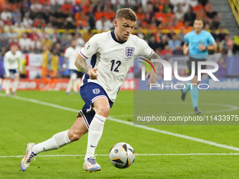 Kieran Trippier right-back of England and Newcastle United during the UEFA EURO 2024 semi-final match between Netherlands and England at Foo...