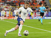 Kieran Trippier right-back of England and Newcastle United during the UEFA EURO 2024 semi-final match between Netherlands and England at Foo...