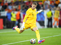 Bart Verbruggen goalkeeper of Netherlands and Brighton & Hove Albion during the UEFA EURO 2024 semi-final match between Netherlands and Engl...