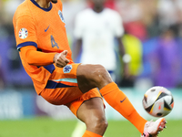 Virgil van Dijk centre-back of Netherlands and Liverpool FC during the UEFA EURO 2024 semi-final match between Netherlands and England at Fo...