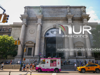  Facade of the east entrance of  American Museum of Natural History in New York City, United States of America on July 7th, 2024.  (