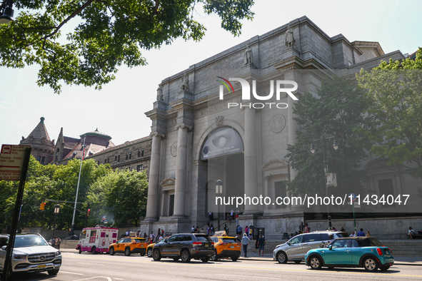  Facade of the east entrance of  American Museum of Natural History in New York City, United States of America on July 7th, 2024.  