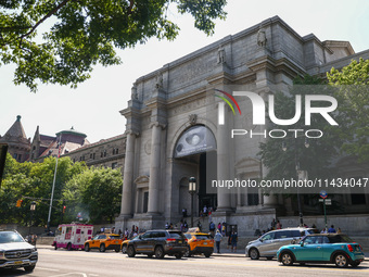  Facade of the east entrance of  American Museum of Natural History in New York City, United States of America on July 7th, 2024.  (