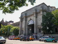  Facade of the east entrance of  American Museum of Natural History in New York City, United States of America on July 7th, 2024.  (