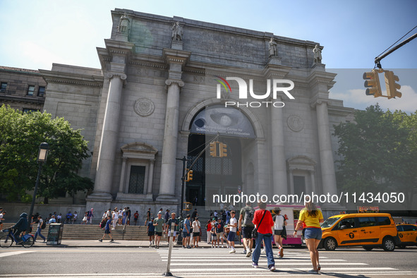  Facade of the east entrance of  American Museum of Natural History in New York City, United States of America on July 7th, 2024.  