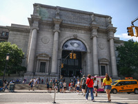  Facade of the east entrance of  American Museum of Natural History in New York City, United States of America on July 7th, 2024.  (