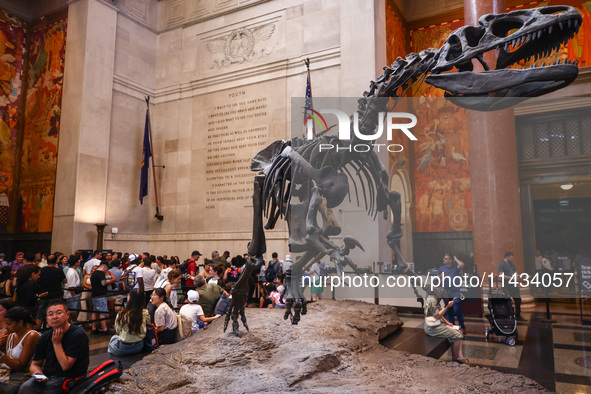 The Theodore Roosevelt Memorial Hall of American Museum of Natural History in New York City, United States of America on July 7th, 2024.  