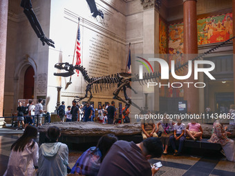 The Theodore Roosevelt Memorial Hall of American Museum of Natural History in New York City, United States of America on July 7th, 2024.  (